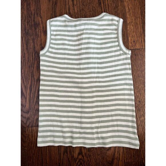 NEW kate quinn Girls 6 Organic Striped Sleeveless Knit Top - Picture 3 of 6